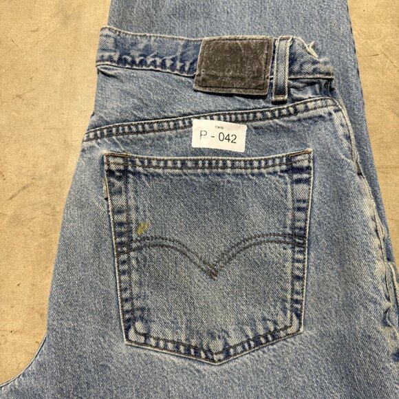 VINTAGE Levis Jeans Mens 36x34 Blue SilverTab Baggy Wide Leg Skater USA 90s Y2K - Picture 10 of 10